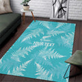 New Zealand Silver Fern Rugby Custom Area Rug Go Aotearoa Champions Turquoise Version - Aussie Hoodie