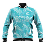 New Zealand Silver Fern Rugby Custom Baseball Jacket Go Aotearoa Champions Turquoise Version - Aussie Hoodie