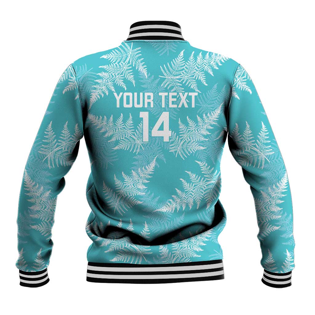 New Zealand Silver Fern Rugby Custom Baseball Jacket Go Aotearoa Champions Turquoise Version - Aussie Hoodie
