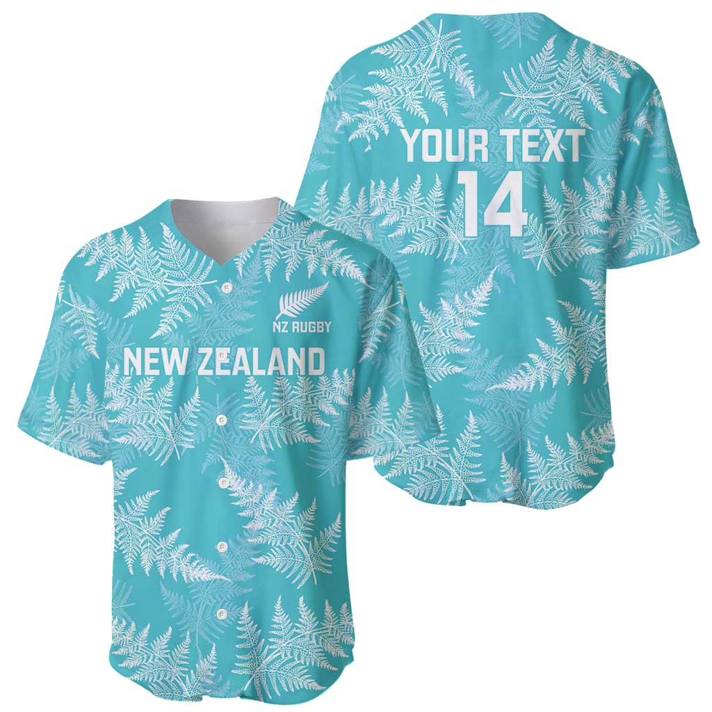 New Zealand Silver Fern Rugby Custom Baseball Jersey Go Aotearoa Champions Turquoise Version - Aussie Hoodie