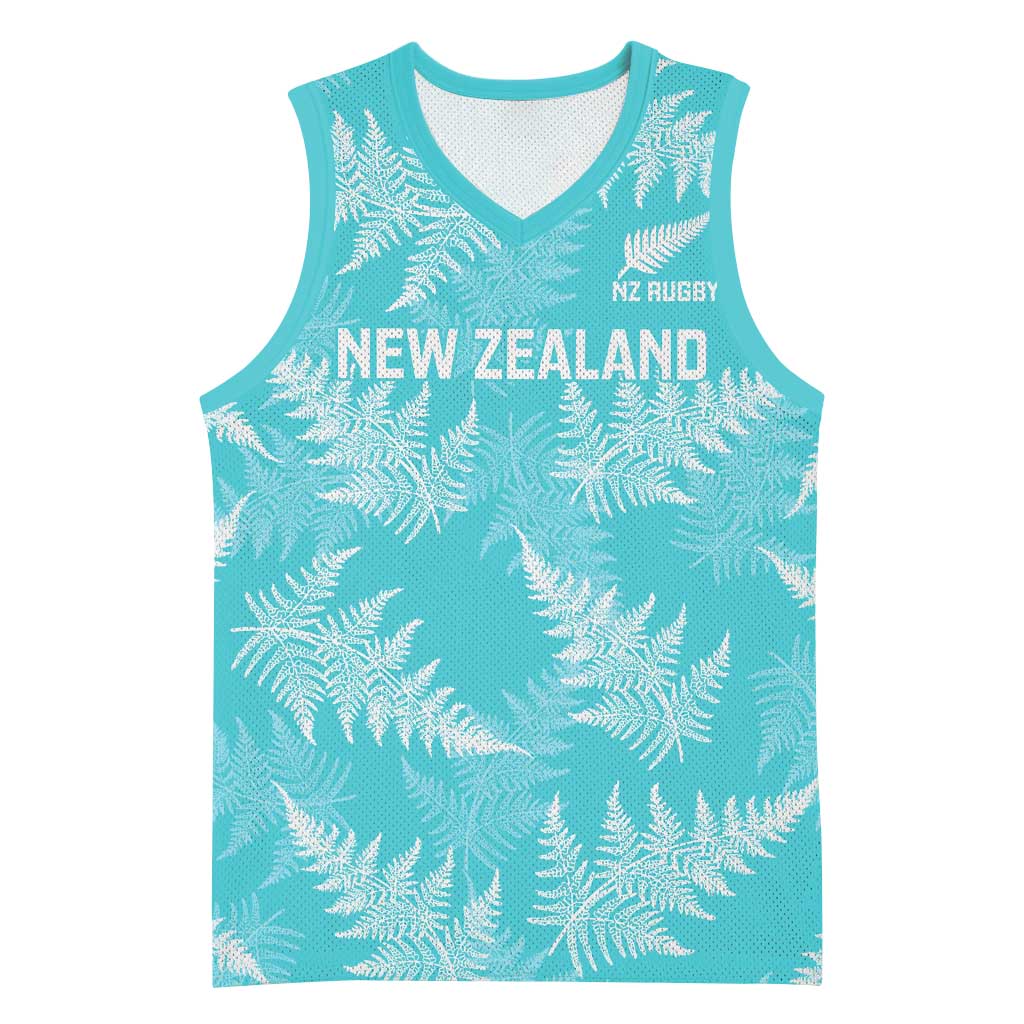 New Zealand Silver Fern Rugby Custom Basketball Jersey Go Aotearoa Champions Turquoise Version - Aussie Hoodie