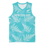 New Zealand Silver Fern Rugby Custom Basketball Jersey Go Aotearoa Champions Turquoise Version - Aussie Hoodie