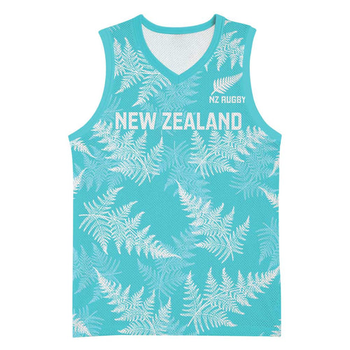 New Zealand Silver Fern Rugby Custom Basketball Jersey Go Aotearoa Champions Turquoise Version - Aussie Hoodie