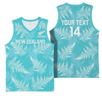 New Zealand Silver Fern Rugby Custom Basketball Jersey Go Aotearoa Champions Turquoise Version - Aussie Hoodie
