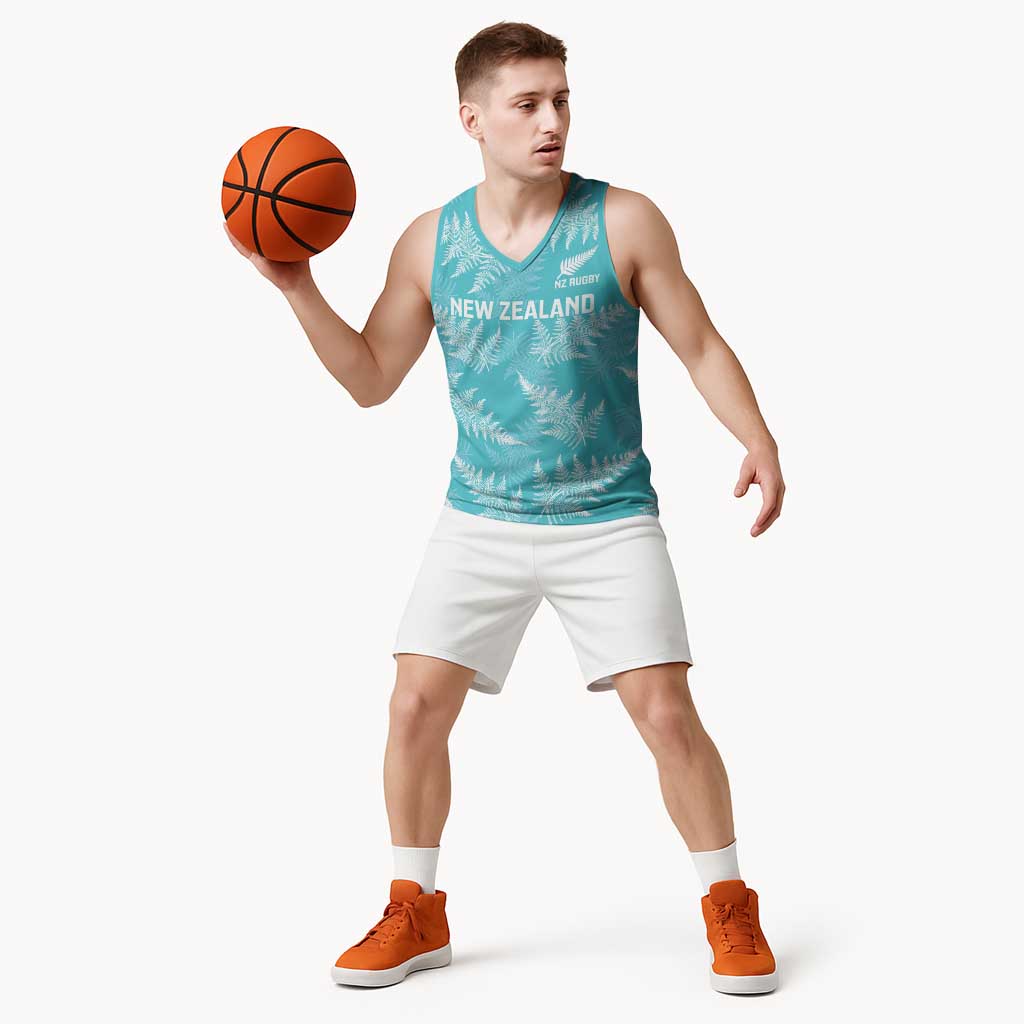 New Zealand Silver Fern Rugby Custom Basketball Jersey Go Aotearoa Champions Turquoise Version - Aussie Hoodie