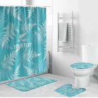 New Zealand Silver Fern Rugby Custom Bathroom Set Go Aotearoa Champions Turquoise Version - Aussie Hoodie