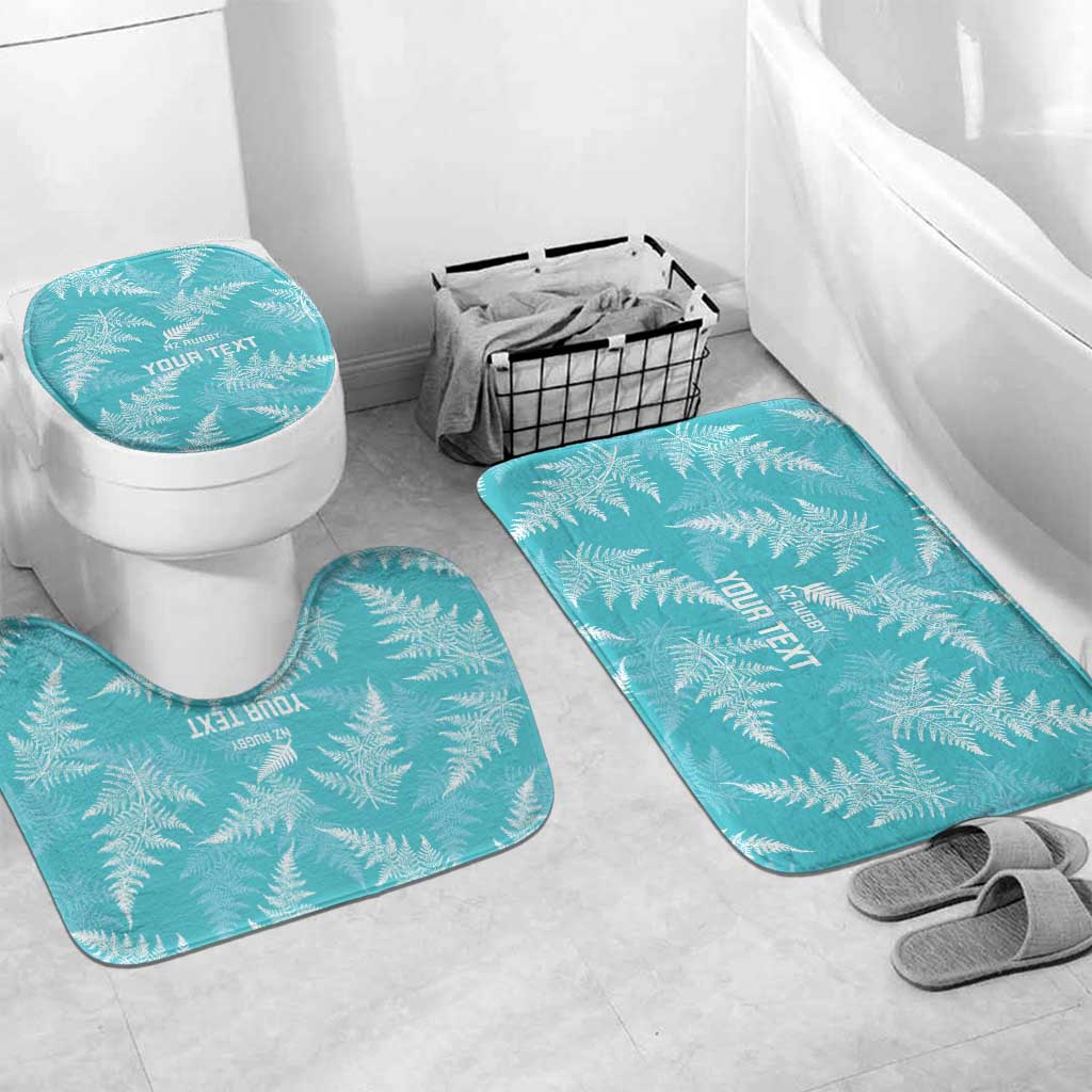New Zealand Silver Fern Rugby Custom Bathroom Set Go Aotearoa Champions Turquoise Version - Aussie Hoodie
