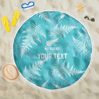 New Zealand Silver Fern Rugby Custom Beach Blanket Go Aotearoa Champions Turquoise Version - Aussie Hoodie