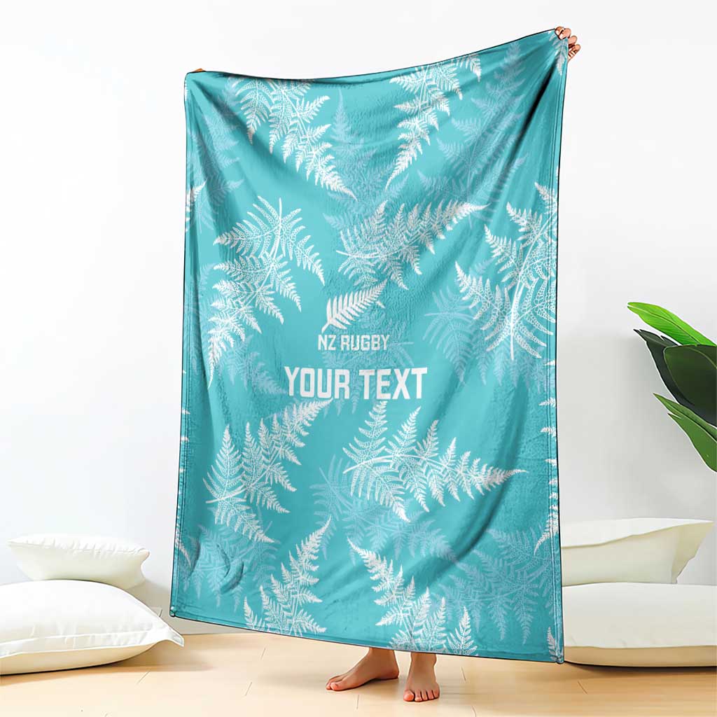 New Zealand Silver Fern Rugby Custom Blanket Go Aotearoa Champions Turquoise Version - Aussie Hoodie