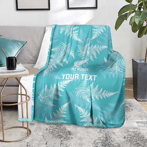 New Zealand Silver Fern Rugby Custom Blanket Go Aotearoa Champions Turquoise Version - Aussie Hoodie