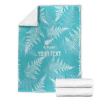 New Zealand Silver Fern Rugby Custom Blanket Go Aotearoa Champions Turquoise Version - Aussie Hoodie