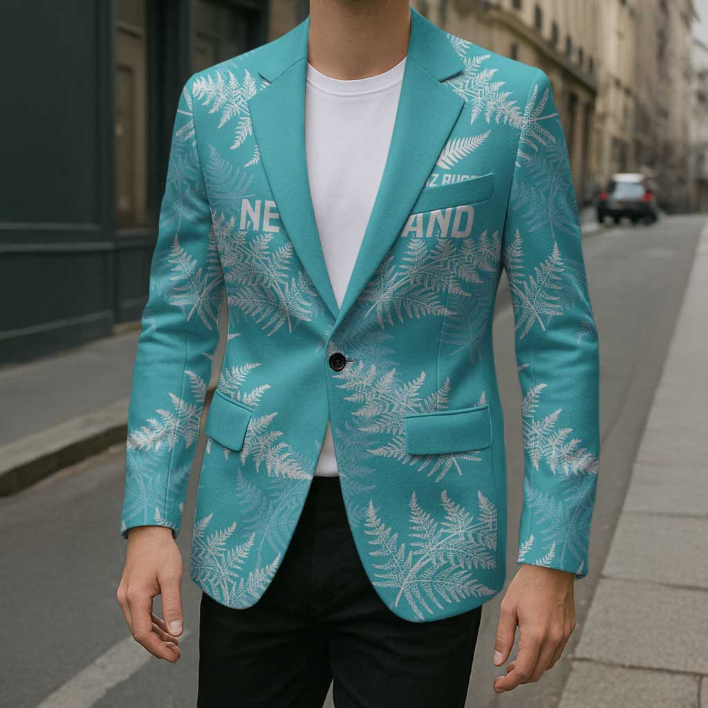 New Zealand Silver Fern Rugby Custom Blazer Go Aotearoa Champions Turquoise Version - Aussie Hoodie