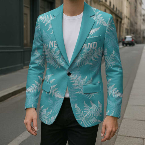 New Zealand Silver Fern Rugby Custom Blazer Go Aotearoa Champions Turquoise Version - Aussie Hoodie