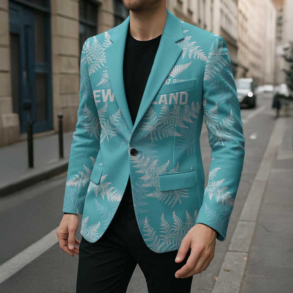 New Zealand Silver Fern Rugby Custom Blazer Go Aotearoa Champions Turquoise Version - Aussie Hoodie