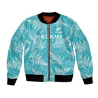 New Zealand Silver Fern Rugby Custom Bomber Jacket Go Aotearoa Champions Turquoise Version - Aussie Hoodie