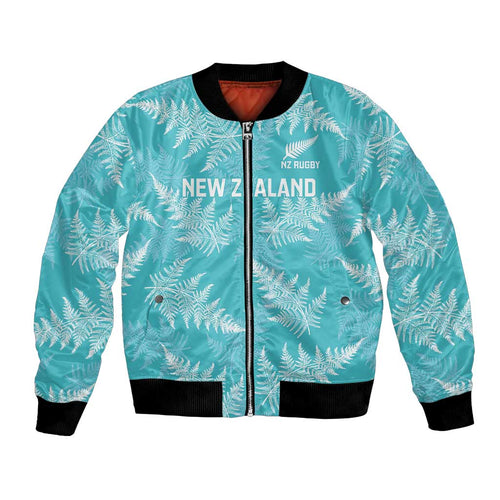 New Zealand Silver Fern Rugby Custom Bomber Jacket Go Aotearoa Champions Turquoise Version - Aussie Hoodie