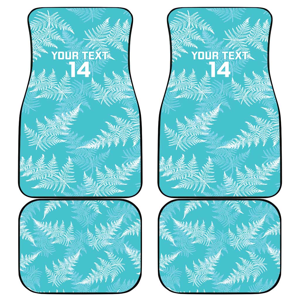 New Zealand Silver Fern Rugby Custom Car Mats Go Aotearoa Champions Turquoise Version - Aussie Hoodie