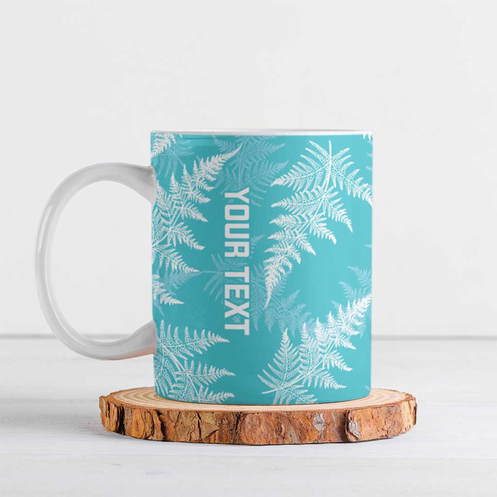 New Zealand Silver Fern Rugby Custom Ceramic Mug Go Aotearoa Champions Turquoise Version - Aussie Hoodie