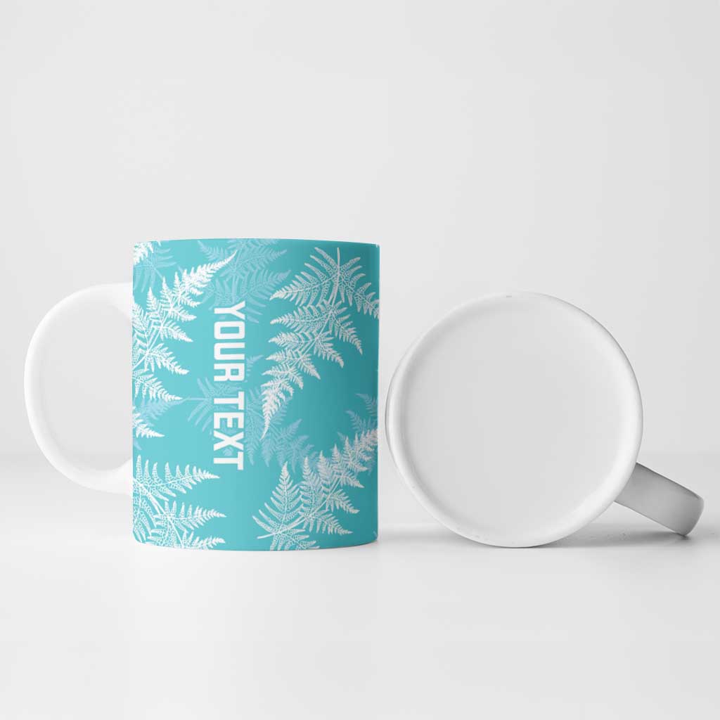 New Zealand Silver Fern Rugby Custom Ceramic Mug Go Aotearoa Champions Turquoise Version - Aussie Hoodie