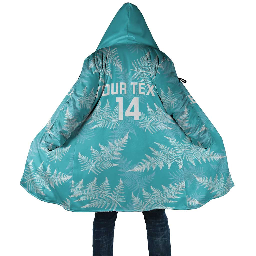 New Zealand Silver Fern Rugby Custom Cloak Go Aotearoa Champions Turquoise Version - Aussie Hoodie