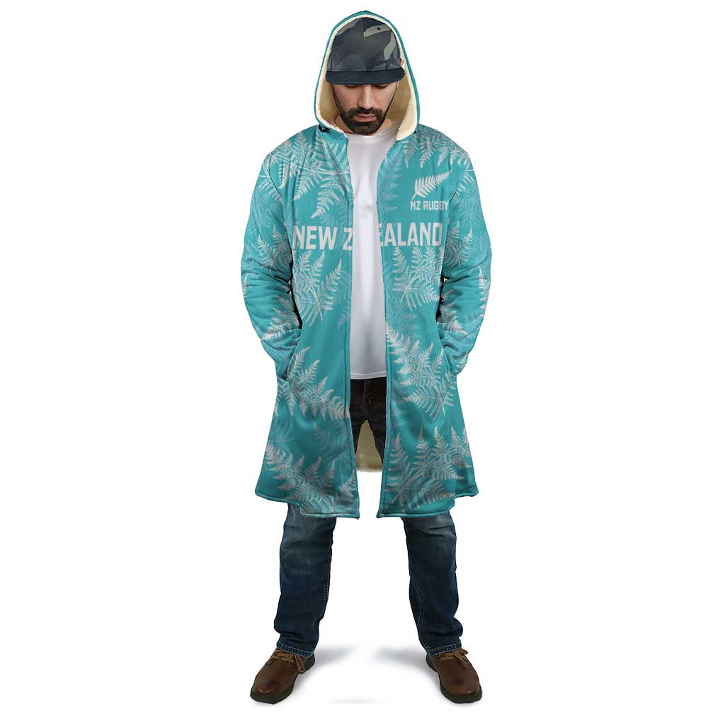 New Zealand Silver Fern Rugby Custom Cloak Go Aotearoa Champions Turquoise Version - Aussie Hoodie
