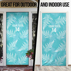 New Zealand Silver Fern Rugby Custom Door Cover Go Aotearoa Champions Turquoise Version - Aussie Hoodie