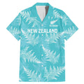 New Zealand Silver Fern Rugby Custom Family Matching Mermaid Dress and Hawaiian Shirt Go Aotearoa Champions Turquoise Version - Aussie Hoodie