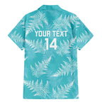 New Zealand Silver Fern Rugby Custom Family Matching Mermaid Dress and Hawaiian Shirt Go Aotearoa Champions Turquoise Version - Aussie Hoodie