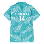 New Zealand Silver Fern Rugby Custom Family Matching Short Sleeve Bodycon Dress and Hawaiian Shirt Go Aotearoa Champions Turquoise Version - Aussie Hoodie