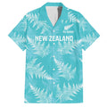 New Zealand Silver Fern Rugby Custom Family Matching Summer Maxi Dress and Hawaiian Shirt Go Aotearoa Champions Turquoise Version - Aussie Hoodie