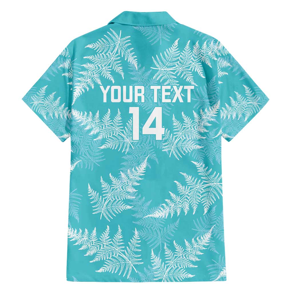 New Zealand Silver Fern Rugby Custom Family Matching Summer Maxi Dress and Hawaiian Shirt Go Aotearoa Champions Turquoise Version - Aussie Hoodie
