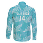 New Zealand Silver Fern Rugby Custom Family Matching Tank Maxi Dress and Hawaiian Shirt Go Aotearoa Champions Turquoise Version - Aussie Hoodie