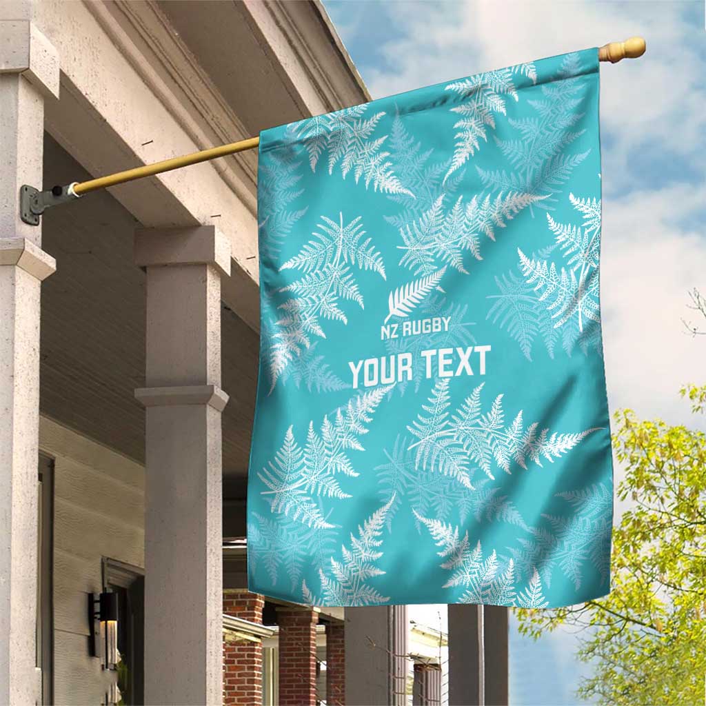 New Zealand Silver Fern Rugby Custom Garden Flag Go Aotearoa Champions Turquoise Version - Aussie Hoodie