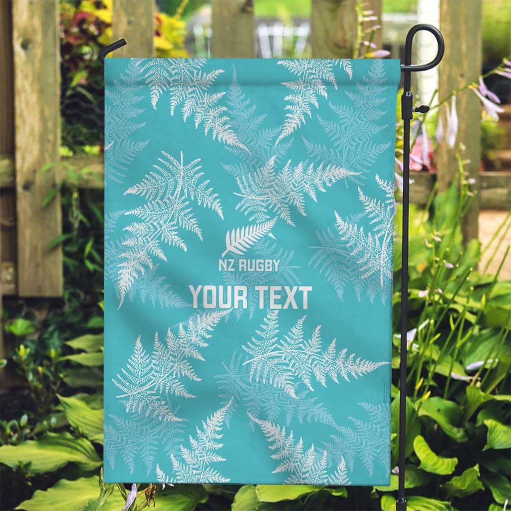 New Zealand Silver Fern Rugby Custom Garden Flag Go Aotearoa Champions Turquoise Version - Aussie Hoodie