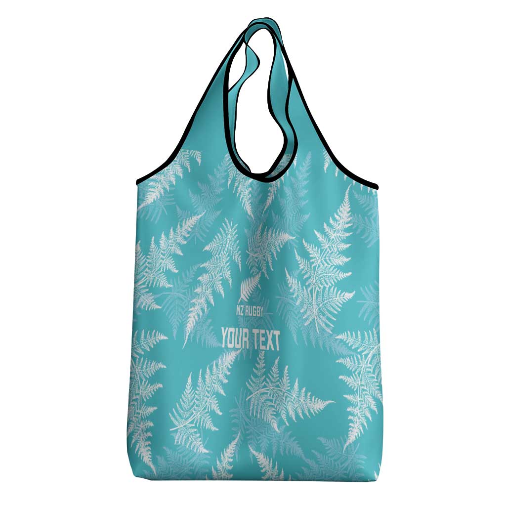 New Zealand Silver Fern Rugby Custom Grocery Bag Go Aotearoa Champions Turquoise Version - Aussie Hoodie