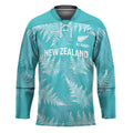 New Zealand Silver Fern Rugby Custom Hockey Jersey Go Aotearoa Champions Turquoise Version - Aussie Hoodie