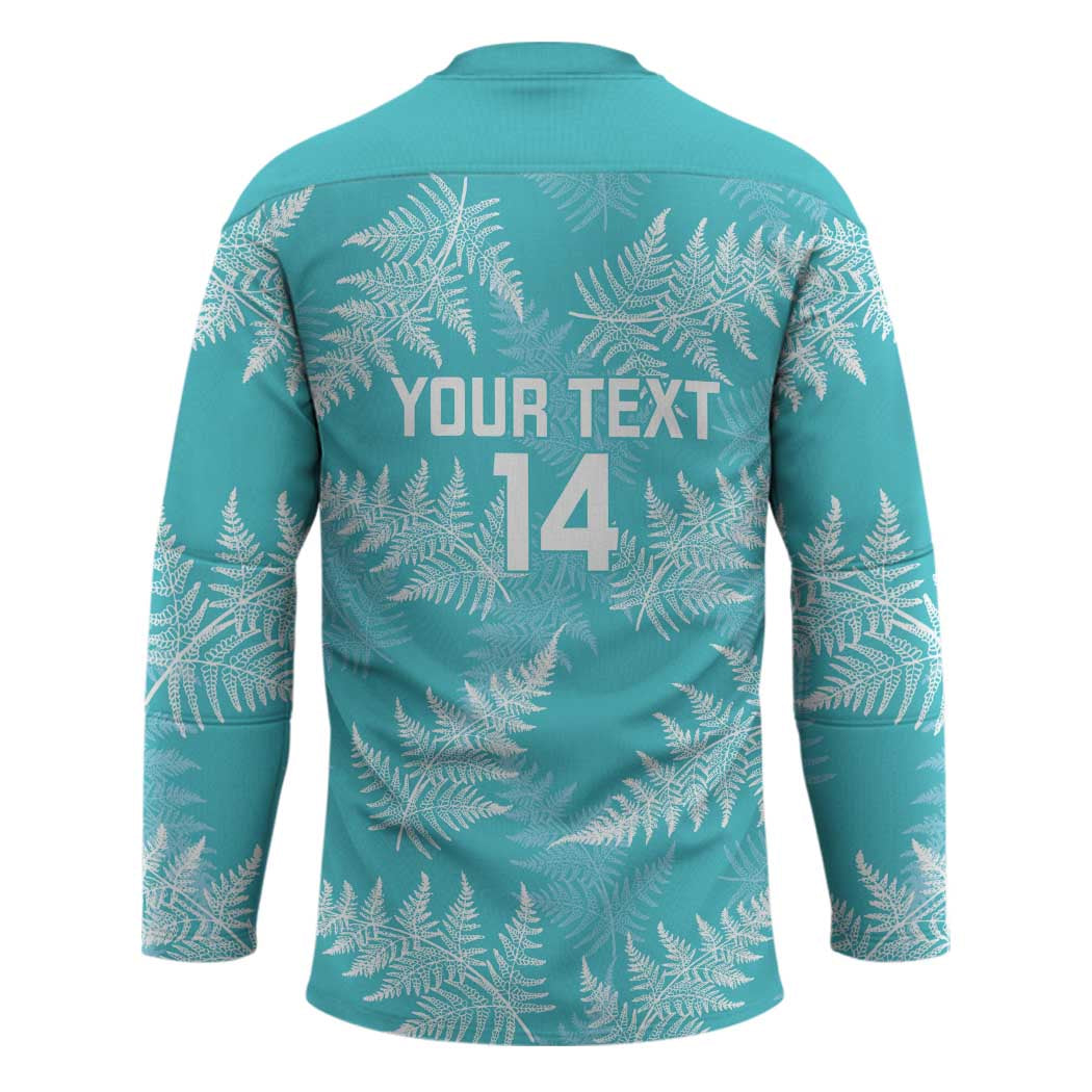 New Zealand Silver Fern Rugby Custom Hockey Jersey Go Aotearoa Champions Turquoise Version - Aussie Hoodie