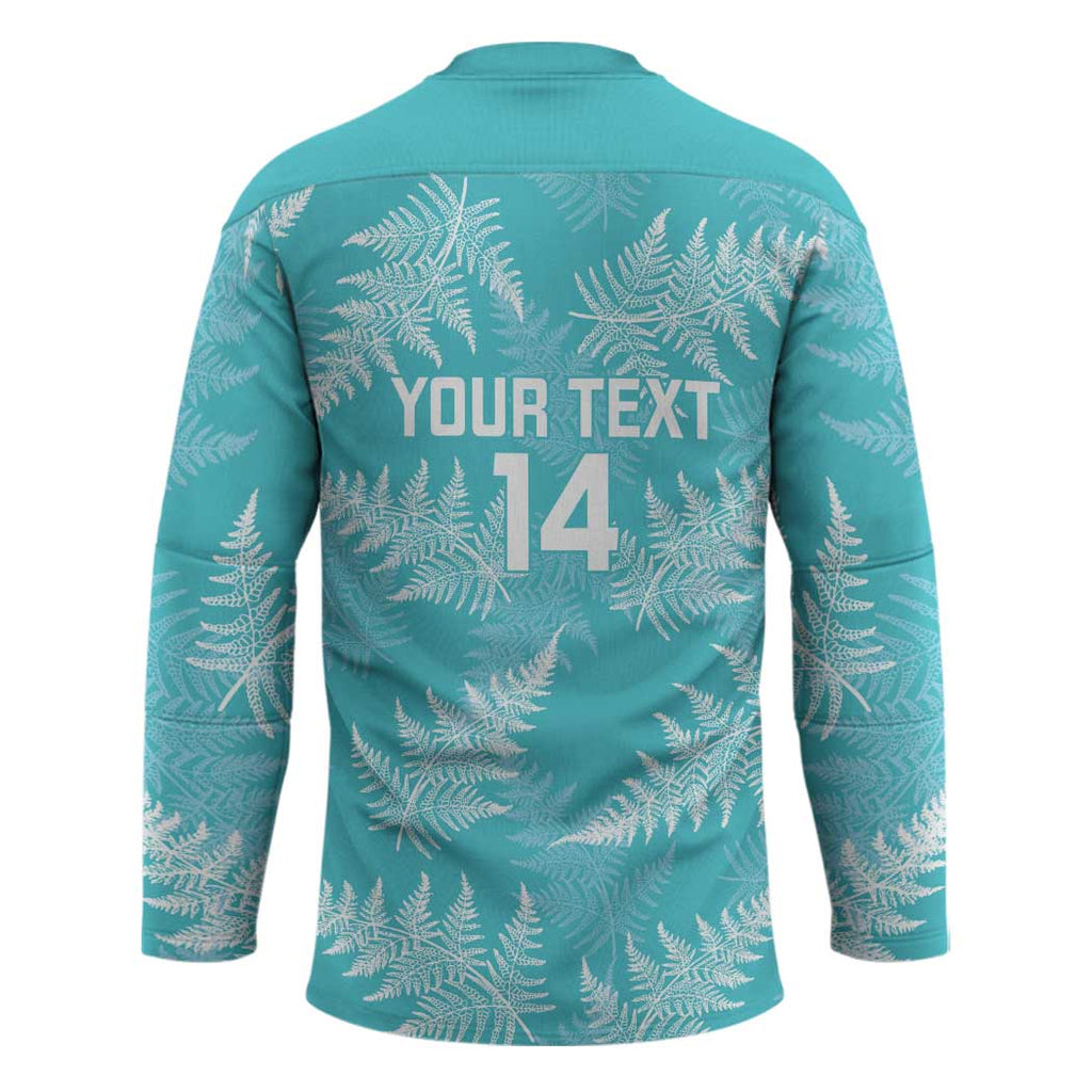 New Zealand Silver Fern Rugby Custom Hockey Jersey Go Aotearoa Champions Turquoise Version - Aussie Hoodie