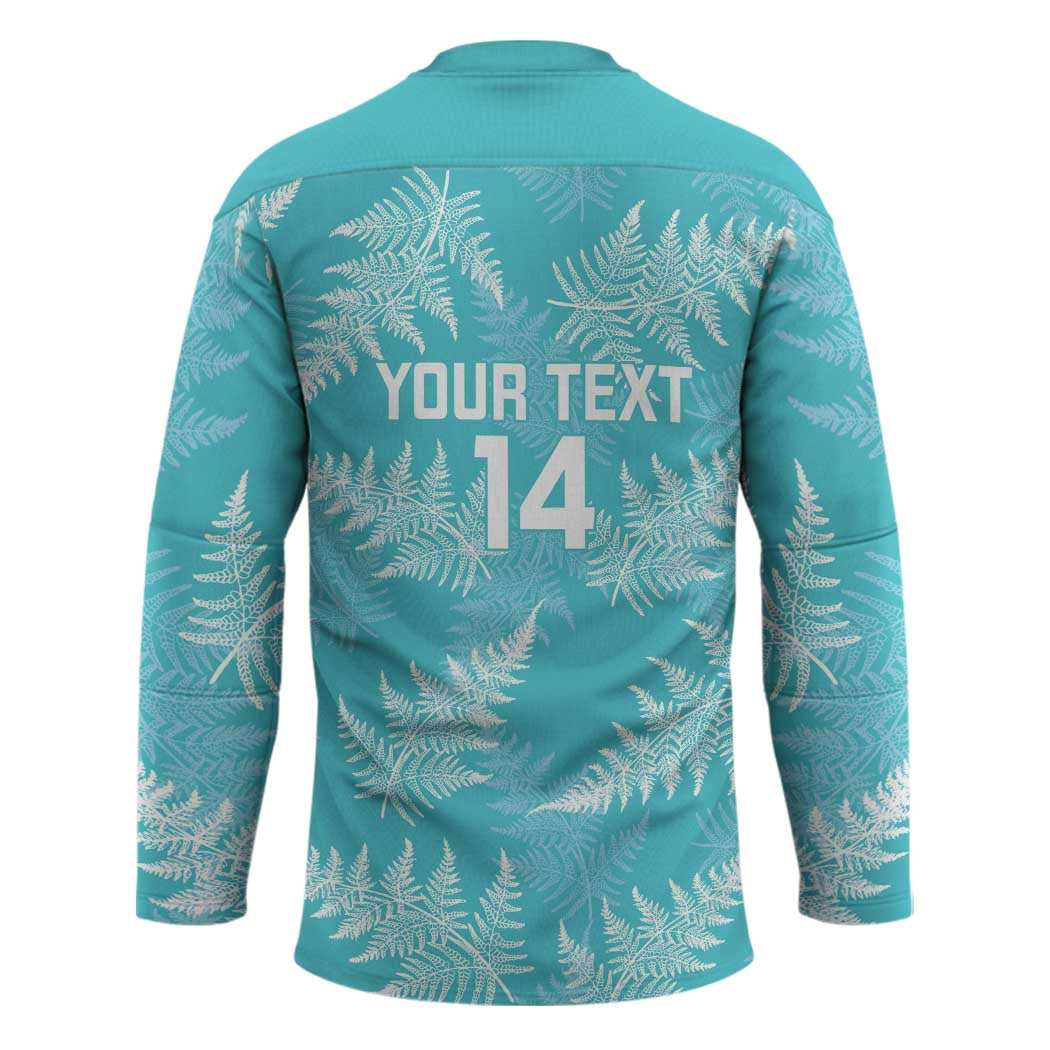 New Zealand Silver Fern Rugby Custom Hockey Jersey Go Aotearoa Champions Turquoise Version - Aussie Hoodie