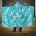 New Zealand Silver Fern Rugby Custom Hooded Blanket Go Aotearoa Champions Turquoise Version - Aussie Hoodie