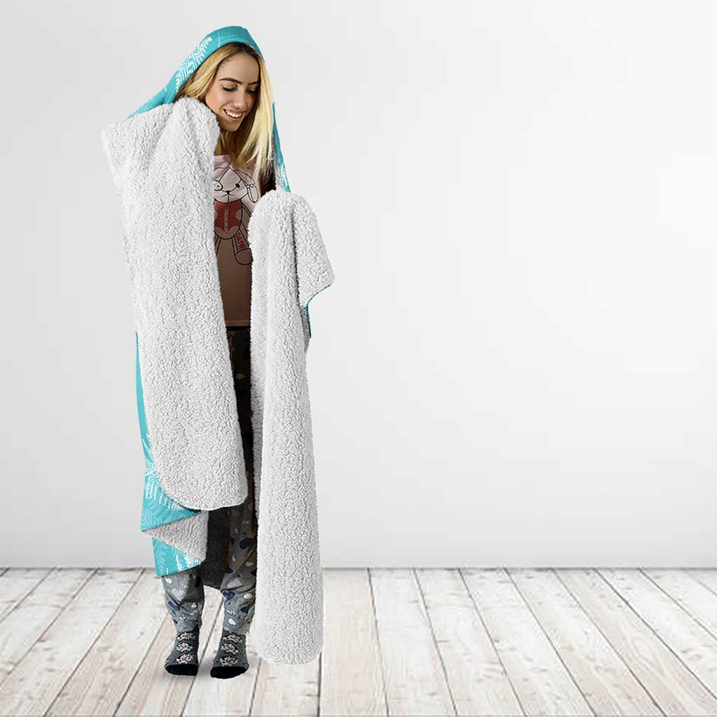 New Zealand Silver Fern Rugby Custom Hooded Blanket Go Aotearoa Champions Turquoise Version - Aussie Hoodie