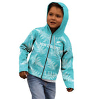 New Zealand Silver Fern Rugby Custom Kid Hoodie Go Aotearoa Champions Turquoise Version - Aussie Hoodie