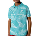 New Zealand Silver Fern Rugby Custom Kid Polo Shirt Go Aotearoa Champions Turquoise Version - Aussie Hoodie