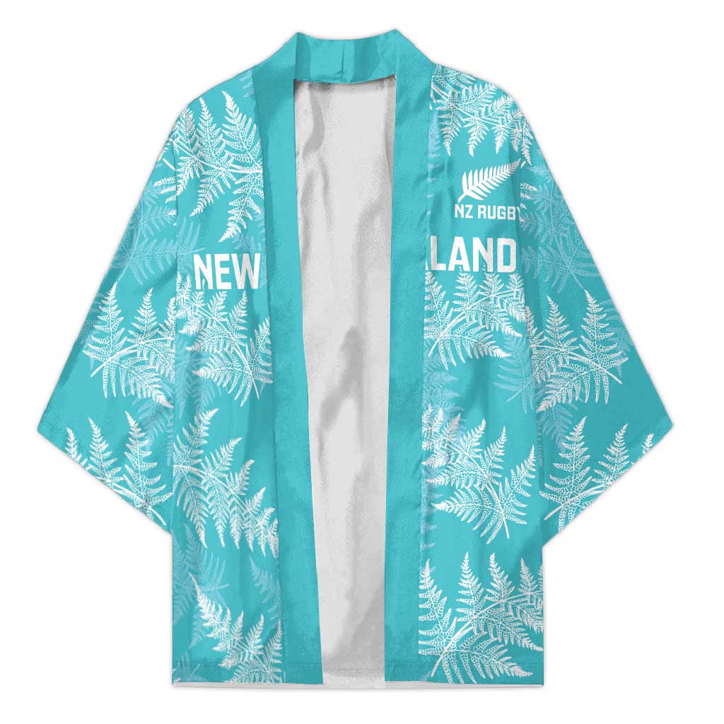New Zealand Silver Fern Rugby Custom Kimono Go Aotearoa Champions Turquoise Version - Aussie Hoodie