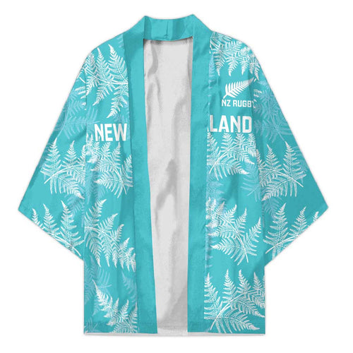 New Zealand Silver Fern Rugby Custom Kimono Go Aotearoa Champions Turquoise Version - Aussie Hoodie