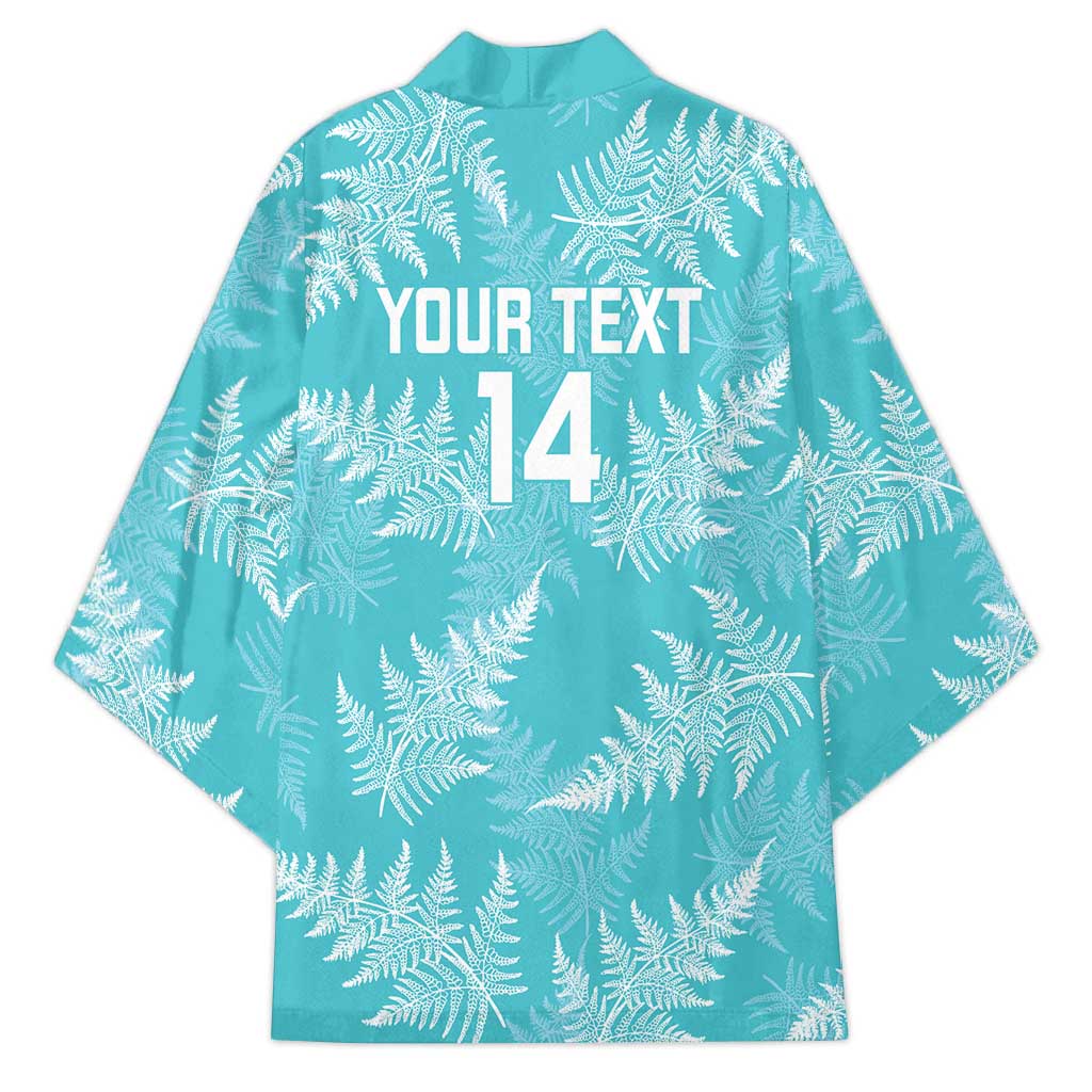 New Zealand Silver Fern Rugby Custom Kimono Go Aotearoa Champions Turquoise Version - Aussie Hoodie