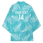 New Zealand Silver Fern Rugby Custom Kimono Go Aotearoa Champions Turquoise Version - Aussie Hoodie
