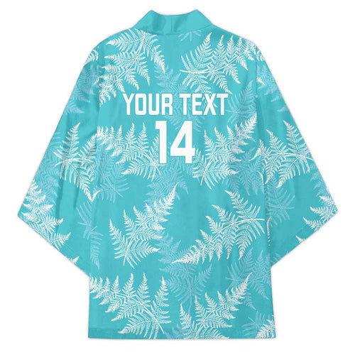New Zealand Silver Fern Rugby Custom Kimono Go Aotearoa Champions Turquoise Version - Aussie Hoodie