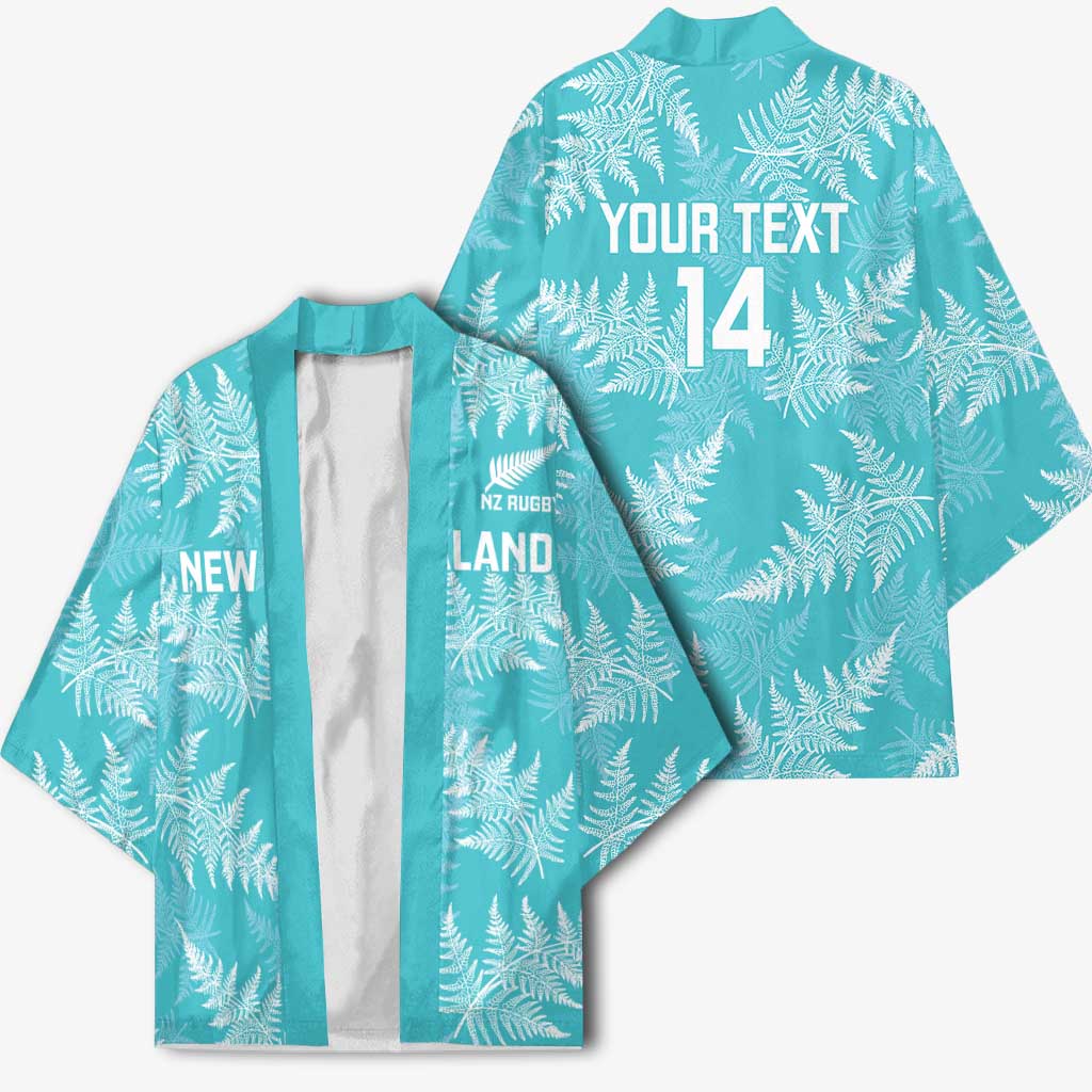 New Zealand Silver Fern Rugby Custom Kimono Go Aotearoa Champions Turquoise Version - Aussie Hoodie