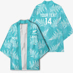 New Zealand Silver Fern Rugby Custom Kimono Go Aotearoa Champions Turquoise Version - Aussie Hoodie